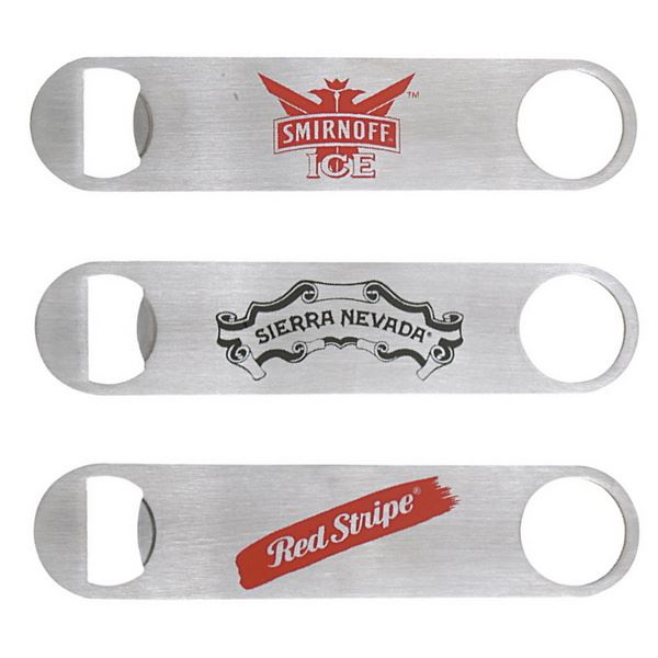 HST71128 Paddle Style Stainless Steel Bottle Opener with Custom Imprint